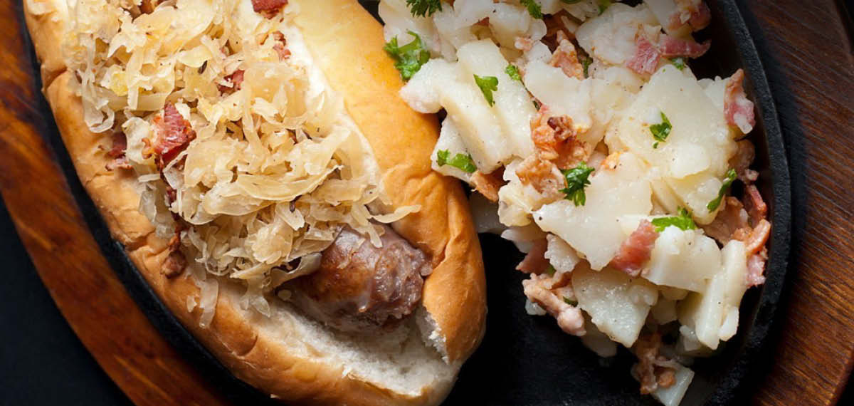 Oktoberfest Special - Beer Braised Bratwurst Sandwich