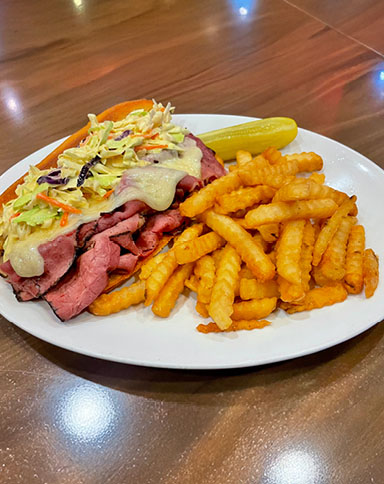 Hot Pastrami Sandwich